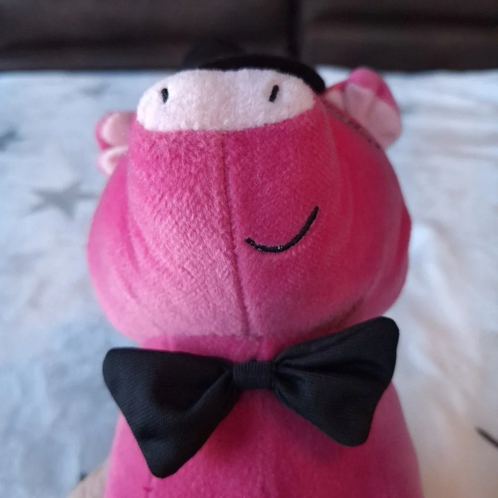 2017‎ Pink Pig Plush Piggy Kellytoy Stuffed Animal Stuffy Toy  Bowtie Tophat
